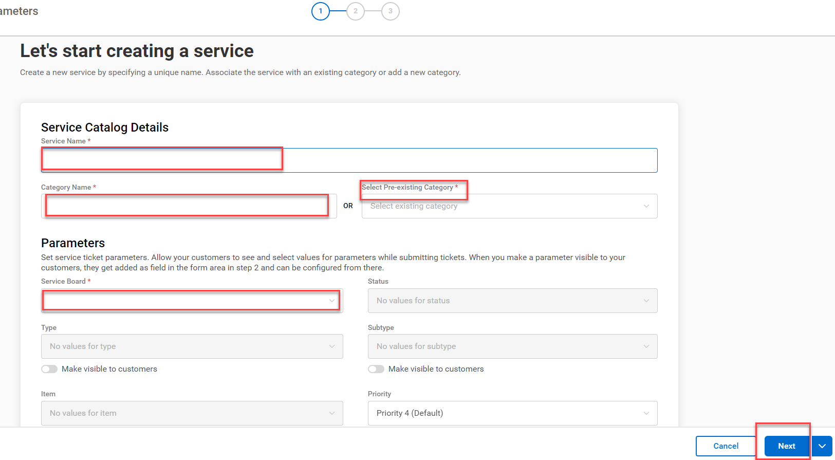 Custom Service Catalogs | ConnectWise PSA Customer Portal - VISIONARY 360